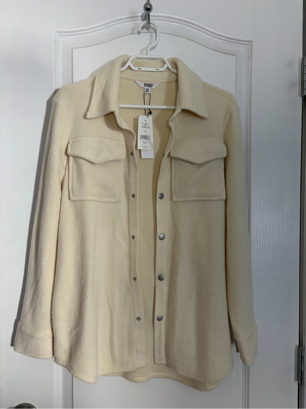 BB Dakota by Steve Madden Oatmeal Shacket size XS